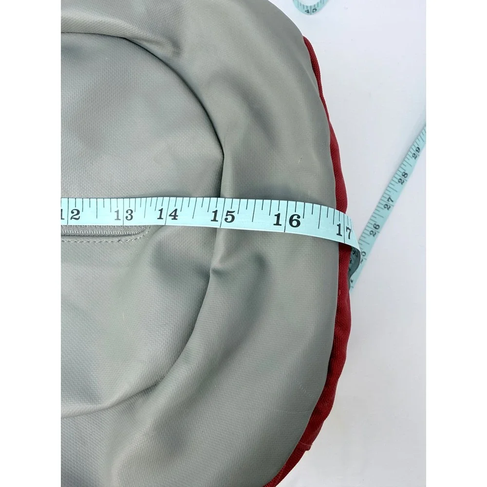 Columbia Red Grey Cordura Roll Top Backpack Hiking Outdoor Bag